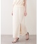 【natural couture】きれいめポンチサイドスリットタイトスカート