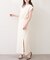 【natural couture】きれいめポンチサイドスリットタイトスカート
