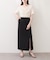 【natural couture】きれいめポンチサイドスリットタイトスカート