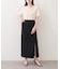 【natural couture】きれいめポンチサイドスリットタイトスカート