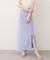 【natural couture】きれいめポンチサイドスリットタイトスカート