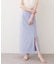 【natural couture】きれいめポンチサイドスリットタイトスカート