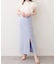 【natural couture】きれいめポンチサイドスリットタイトスカート