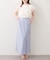 【natural couture】きれいめポンチサイドスリットタイトスカート