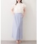 【natural couture】きれいめポンチサイドスリットタイトスカート