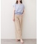 【natural couture】きれいめポンチキーネックトップス