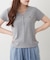 【柔らかめなテレコ素材で伸縮性良好】ヘンリーVネックTシャツ