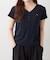 【柔らかめなテレコ素材で伸縮性良好】ヘンリーVネックTシャツ