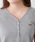 【柔らかめなテレコ素材で伸縮性良好】ヘンリーVネックTシャツ