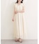 【natural couture】フリルカラーノースリワンピース