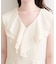 【natural couture】フリルカラーノースリワンピース