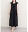 【natural couture】フリルカラーノースリワンピース