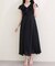 【natural couture】フリルカラーノースリワンピース