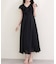 【natural couture】フリルカラーノースリワンピース