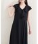 【natural couture】フリルカラーノースリワンピース