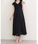 【natural couture】フリルカラーノースリワンピース