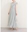 【natural couture】フリルカラーノースリワンピース