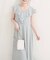 【natural couture】フリルカラーノースリワンピース