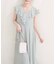 【natural couture】フリルカラーノースリワンピース