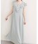 【natural couture】フリルカラーノースリワンピース