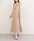 【natural couture】フリルカラーノースリワンピース