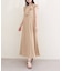 【natural couture】フリルカラーノースリワンピース