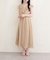 【natural couture】フリルカラーノースリワンピース