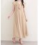 【natural couture】フリルカラーノースリワンピース