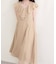 【natural couture】フリルカラーノースリワンピース