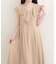 【natural couture】フリルカラーノースリワンピース
