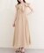 【natural couture】フリルカラーノースリワンピース