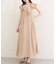 【natural couture】フリルカラーノースリワンピース