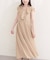 【natural couture】フリルカラーノースリワンピース