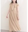 【natural couture】フリルカラーノースリワンピース
