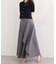 【natural couture】パール釦半袖ニットカーディガン