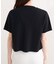 【natural couture】パール釦半袖ニットカーディガン