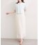 【natural couture】パール釦半袖ニットカーディガン