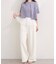 【natural couture】パール釦半袖ニットカーディガン