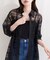 【natural couture】シアーチェックシャツ