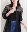 【natural couture】シアーチェックシャツ