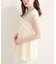 【natural couture】フロントリボンペプラムニット