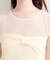 【natural couture】フロントリボンペプラムニット