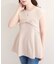 【natural couture】フロントリボンペプラムニット