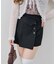【continuer】折り返しプリーツミニスカート