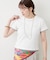接触冷感チュール切替Tシャツ