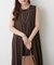 【OTONA】美シルエットノースリバルーンワンピース