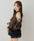 【continuer】肩開きラッフルブラウス