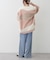 【サッと羽織って洒落る】ニュアンスパッチワークニットカーデ