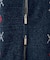 【continuer】 ベロアモールWジップ襟ニット