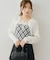 【continuer】フェイクファー付キャミ&ボレロニットセット